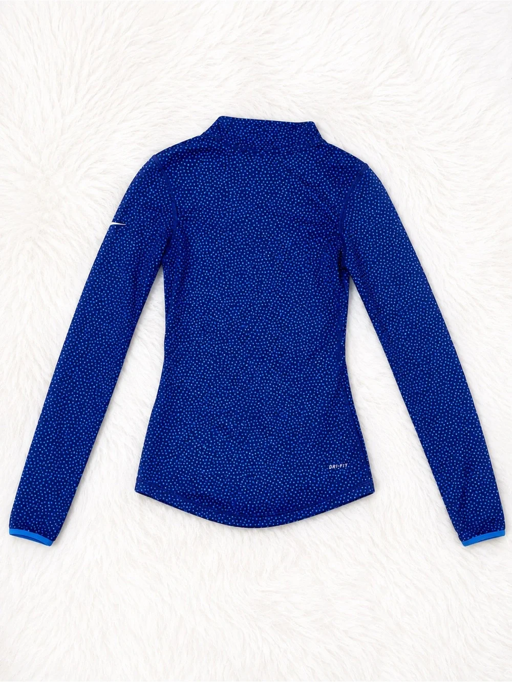 Nike Pro Dri-FIT Blue Quarter Zip Pullover Women’s XS Athletic Running Training